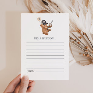 1st Birthday Baseball Beer - Time Capsule Kaart