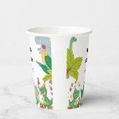 1st Birthday Dinosaur Minimal baby boy Papieren Bekers (Links)