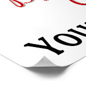 1st Birthday Girl - Lady Bug - 1 - Ladybug Poster (Hoek)