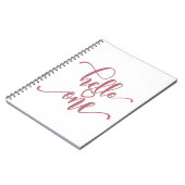 1st Birthday Girls Hello One Cute 1 Year Old Baby Notitieboek (Linkerzijde)