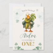 1st Birthday Invitation Card - St. Patrick's Day Kaart (Voorkant)
