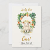 1st Birthday Invitation St. Patrick's Day Card Kaart (Voorkant)