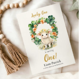 1st Birthday Invitation St. Patrick's Day Card Kaart