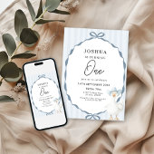 1st Birthday Party Cute Duck  Kaart