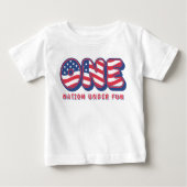 1st Birthday Party Patriotic USA Flag July 4th (Voorkant)
