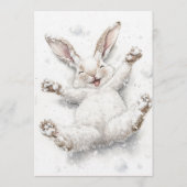 1st Birthday Photo Winter Wonderland Birthday  Kaart (Achterkant)