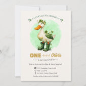 1st Birthday St. Patrick's Day Invitation Card Kaart (Voorkant)