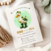 1st Birthday St. Patrick's Day Invitation Card Kaart