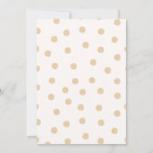 1st Birthday Teddy Bear with Brown Balloons Kaart (Achterkant)