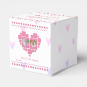 1st Birthday Unicorn Pink Little Girl Bedankdoosjes (Achterkant)