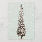 1st Birthday Winter Wonderland Birthday Party II Kaart (Achterkant)