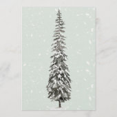 1st Birthday Winter Wonderland Birthday Party Kaart (Achterkant)