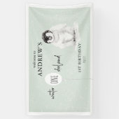 1st Birthday Winter Wonderland Birthday Welcome Spandoek (Verticaal)