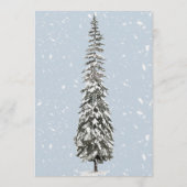 1st Birthday Winter Wonderland Blue Birthday Party Kaart (Achterkant)