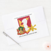 1ST BN 1ST AIR DEFENSE ARTILLERY 38TH AIR DEFENSE VIERKANTE STICKER (Envelop)