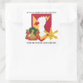 1ST BN 1ST AIR DEFENSE ARTILLERY 38TH AIR DEFENSE VIERKANTE STICKER (Tas)