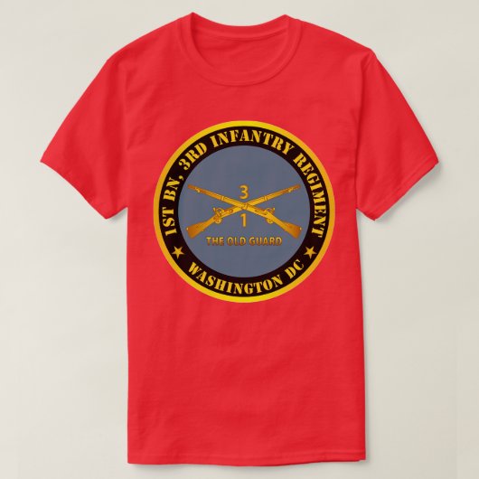 1st Bn 3rd Infantry Regiment Washington DC The Old T-shirt (Design voorkant)