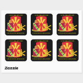1ST BN 43RD AIR DEFENSE ARTILLERY 11TH AIR DEFENSE VIERKANTE STICKER (Vel)