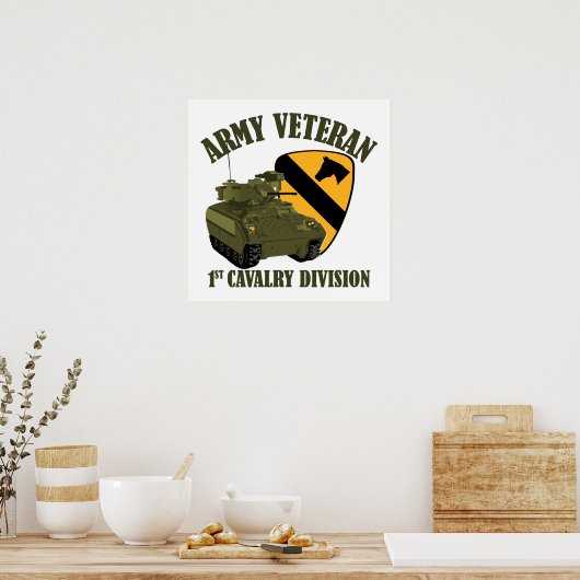 1st Cav Vet - Bradley Poster (Keuken)