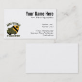 1st Cav Vet - Bradley Visitekaartje (Voorkant / Achterkant)