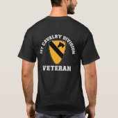 1st Cav Vet - College Style T-shirt (Achterkant)