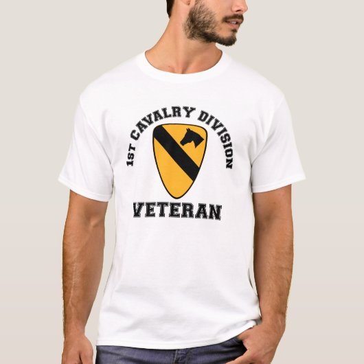 1st Cav Vet - College Style T-shirt (Voorkant)
