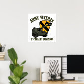 1st Cav Vet - M109 Howitzer Poster (Thuiskantoor)