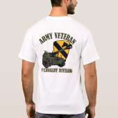 1st Cav Vet - M109 Howitzer T-shirt (Achterkant)