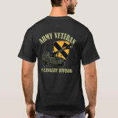 1st Cav Vet - M109 Howitzer T-shirt (Achterkant)