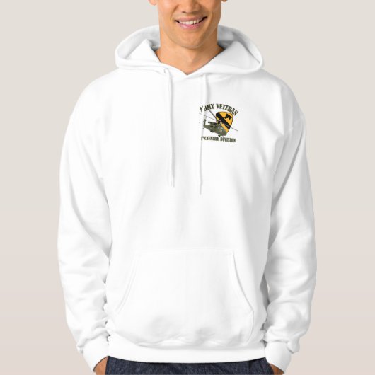 1st Cav Vet - UH60 Blackhawk Hoodie (Voorkant)