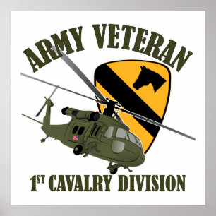 1st Cav Vet - UH60 Blackhawk Poster