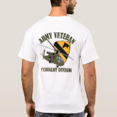 1st Cav Vet - UH60 Blackhawk T-shirt (Achterkant)