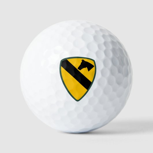 1st Cavaleriedivisie Patch Golfballen (Voorkant)