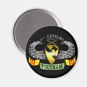 1st Cavalry-Airmobile, Vietnam Magneet (Voorkant / Achterkant)