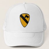 1st Cavalry Army Patch bij Pet (Voorkant)