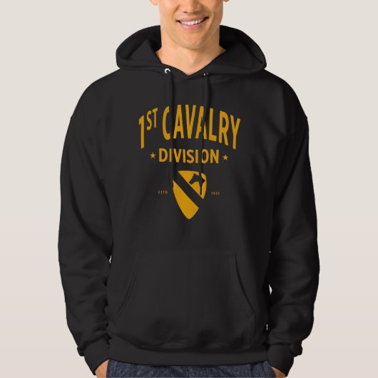 1st Cavalry Division - Eerste Team Verenigde State Hoodie (Voorkant)