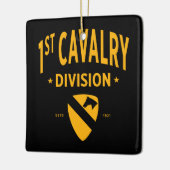 1st Cavalry Division - Eerste Team Verenigde State Keramisch Ornament (Links)