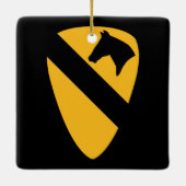 1st Cavalry Division - Eerste Team Verenigde State Keramisch Ornament (Achterkant)