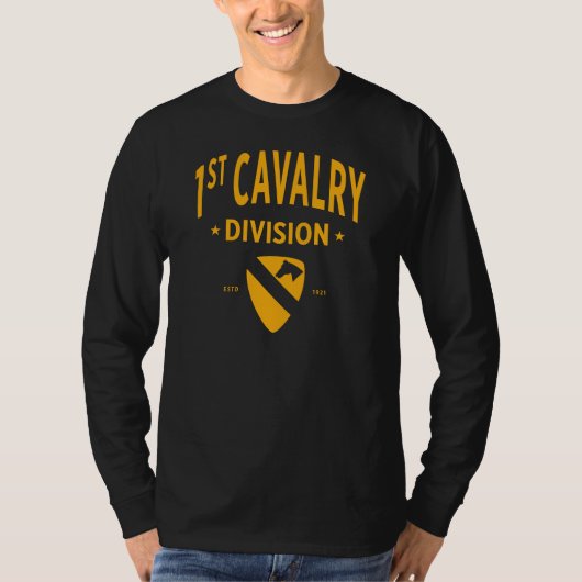 1st Cavalry Division - Eerste Team Verenigde State T-shirt (Voorkant)