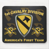 1st Cavalry Division Gift Muismat (Voorkant)