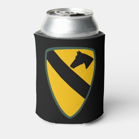 1st Cavalry Division Patch Verenigde Staten Blikjeskoeler (Blikje Achterkant)