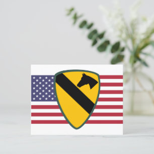 1st Cavalry Division Patch Verenigde Staten Briefkaart