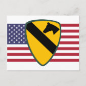 1st Cavalry Division Patch Verenigde Staten Briefkaart (Voorkant)