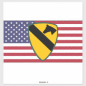 1st Cavalry Division Patch Verenigde Staten Sticker (Vel)