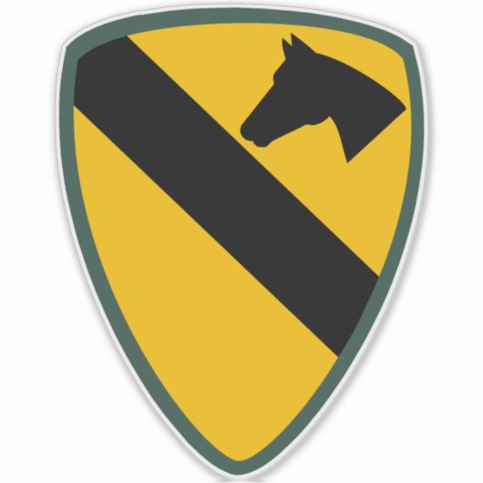 1st Cavalry Division Patch Verenigde Staten Sticker (Voorkant)