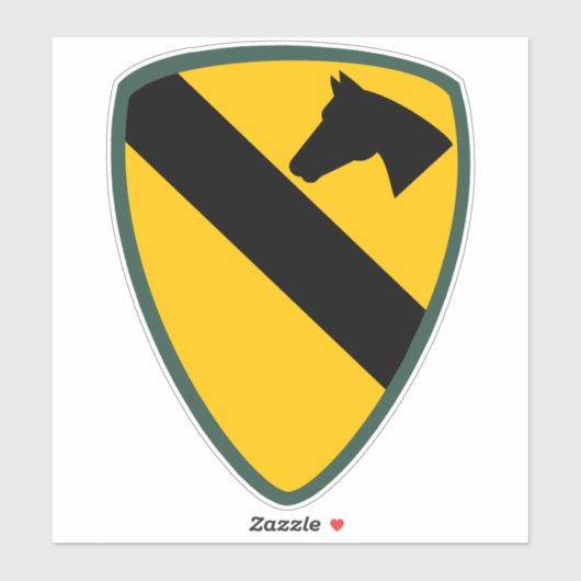 1st Cavalry Division Patch Verenigde Staten Sticker (Vel)