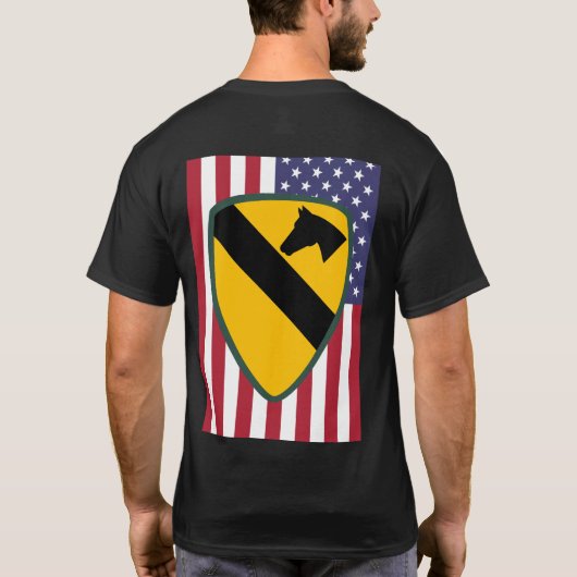 1st Cavalry Division Patch Verenigde Staten T-shirt (Achterkant)