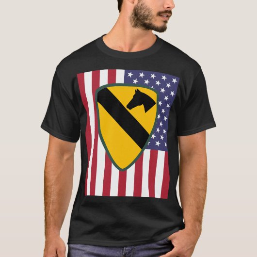 1st Cavalry Division Patch Verenigde Staten T-shirt (Voorkant)