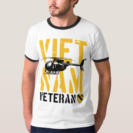 1st Cavalry Division Vietnam Veteran T-shirt (Voorkant)