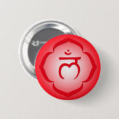 1st Chakra - Muladhara Ronde Button 5,7 Cm (Voorkant /achterkant)